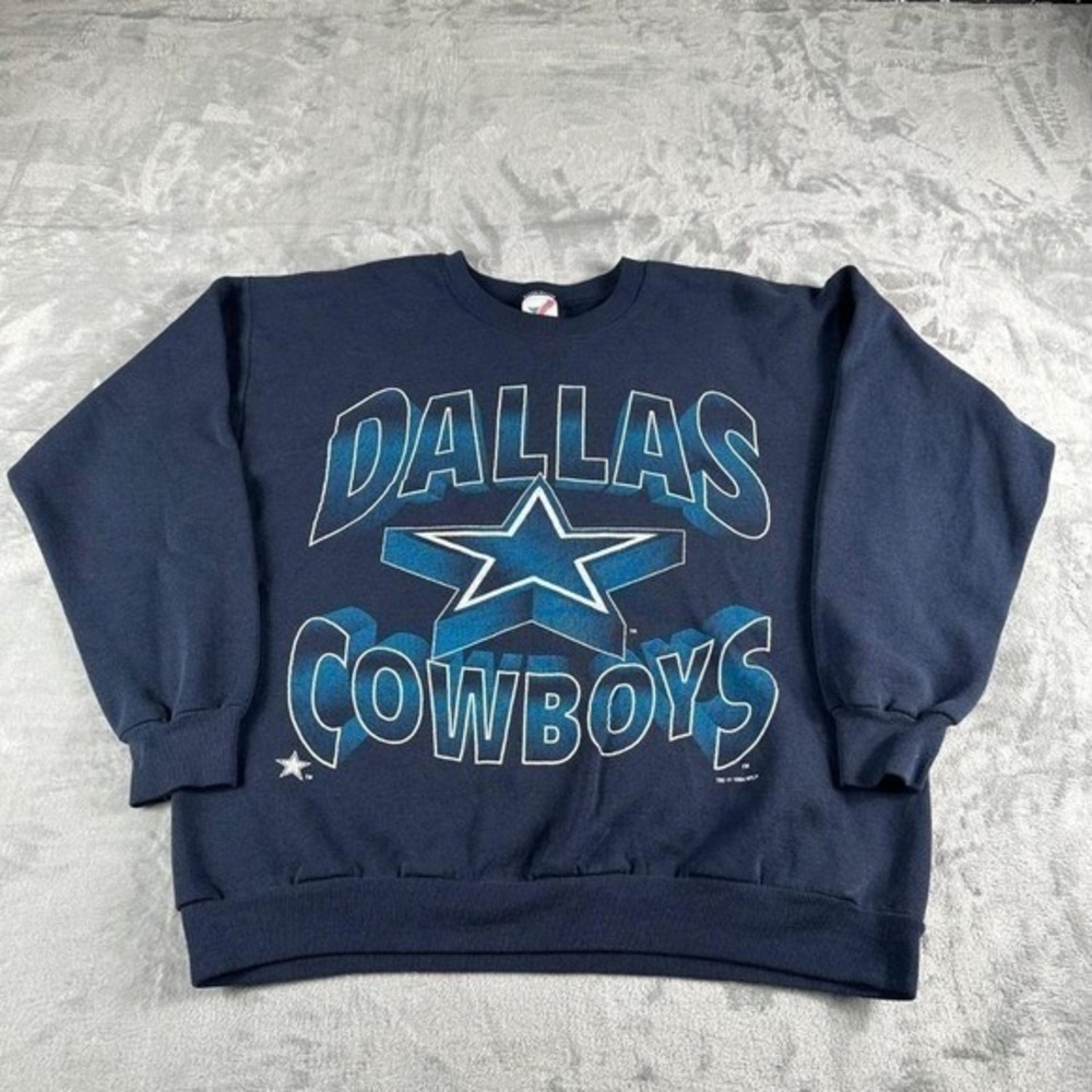 Artex Dallas Cowboys Sweatshirt Mens XL Navy Blue 1994 Vintage NFL Sporty Retro